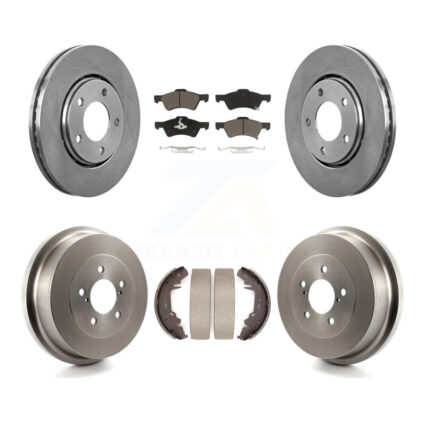 Front Rear Disc Brake Rotors Ceramic Pads And Drum Kit For Dodge Caravan Chrysler Voyager K8C-102463