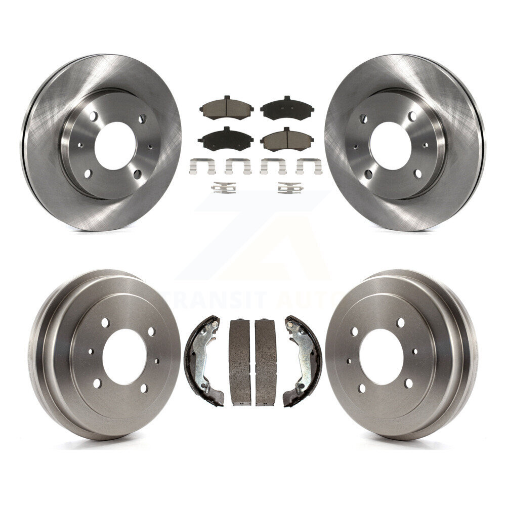 Front Rear Disc Brake Rotor Ceramic Pad And Drum Kit For Hyundai Elantra rear brakes K8C-102467