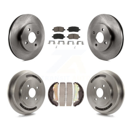 Front Rear Disc Brake Rotors Ceramic Pads And Drum Kit For Chevrolet Cobalt Pontiac G5 K8C-102473