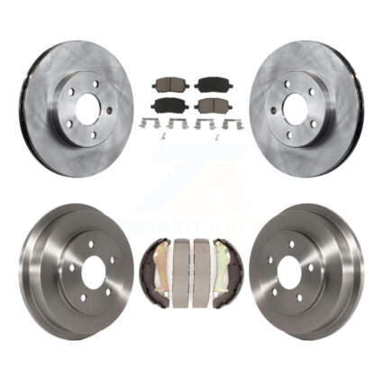 Front Rear Disc Brake Rotors Ceramic Pads And Drum Kit For Chevrolet Cobalt Pontiac G5 K8C-102474