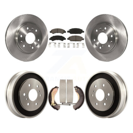 Front Rear Disc Brake Rotors Ceramic Pad Drum Kit For Chevrolet GMC Silverado 1500 Sierra K8C-102477