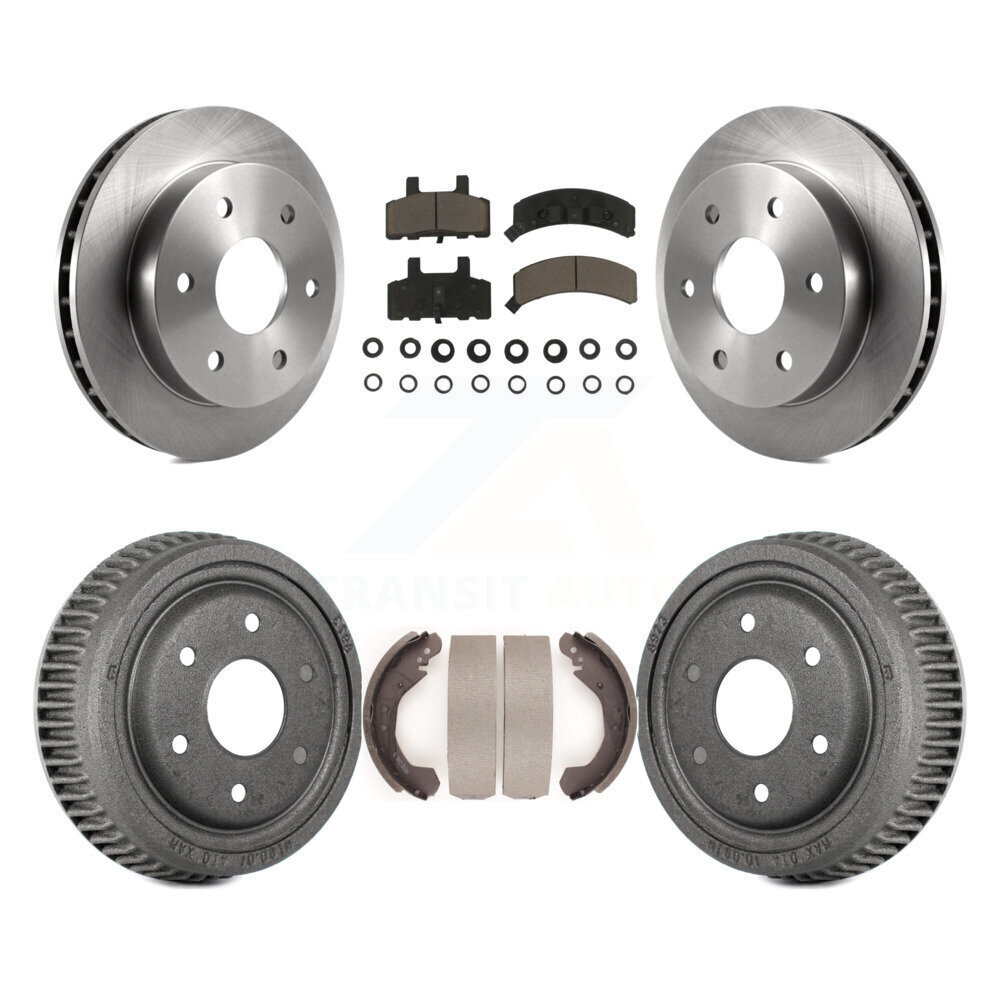 Front Rear Disc Brake Rotor Ceramic Pad And Drum Kit For Chevrolet K1500 GMC Yukon Blazer K8C-102487
