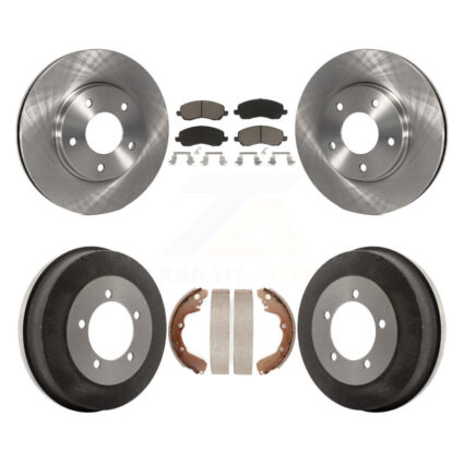 Front Rear Brake Rotor Ceramic Pad Drum Kit For Chrysler Sebring Mitsubishi Eclipse Dodge K8C-102504
