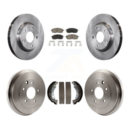 Front Rear Disc Brake Rotors Ceramic Pads And Drum Kit For Nissan Sentra K8C-102515
