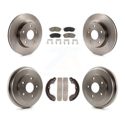 Front Rear Brake Rotor Ceramic Pad And Drum Kit For 2007-2012 Suzuki SX4 rear brakes K8C-102517