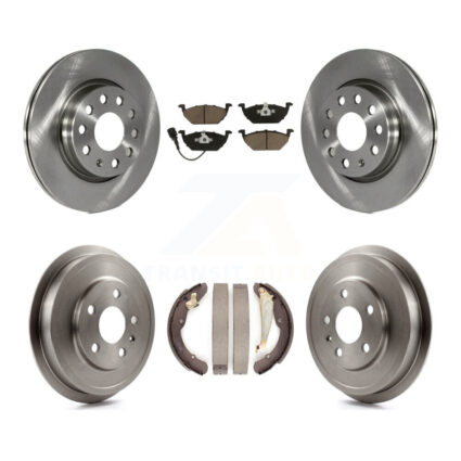 Front Rear Disc Brake Rotors Ceramic Pads And Drum Kit For Volkswagen Jetta K8C-102520