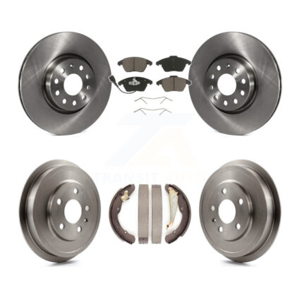 Front Rear Disc Brake Rotors Ceramic Pads And Drum Kit For Volkswagen Jetta Beetle K8C-102522