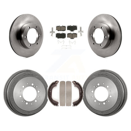Front Rear Disc Brake Rotors Ceramic Pads And Drum Kit For Toyota Pickup 4Runner K8C-102529