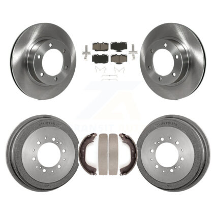Front Rear Disc Brake Rotors Ceramic Pads And Drum Kit For Toyota 4Runner K8C-102530