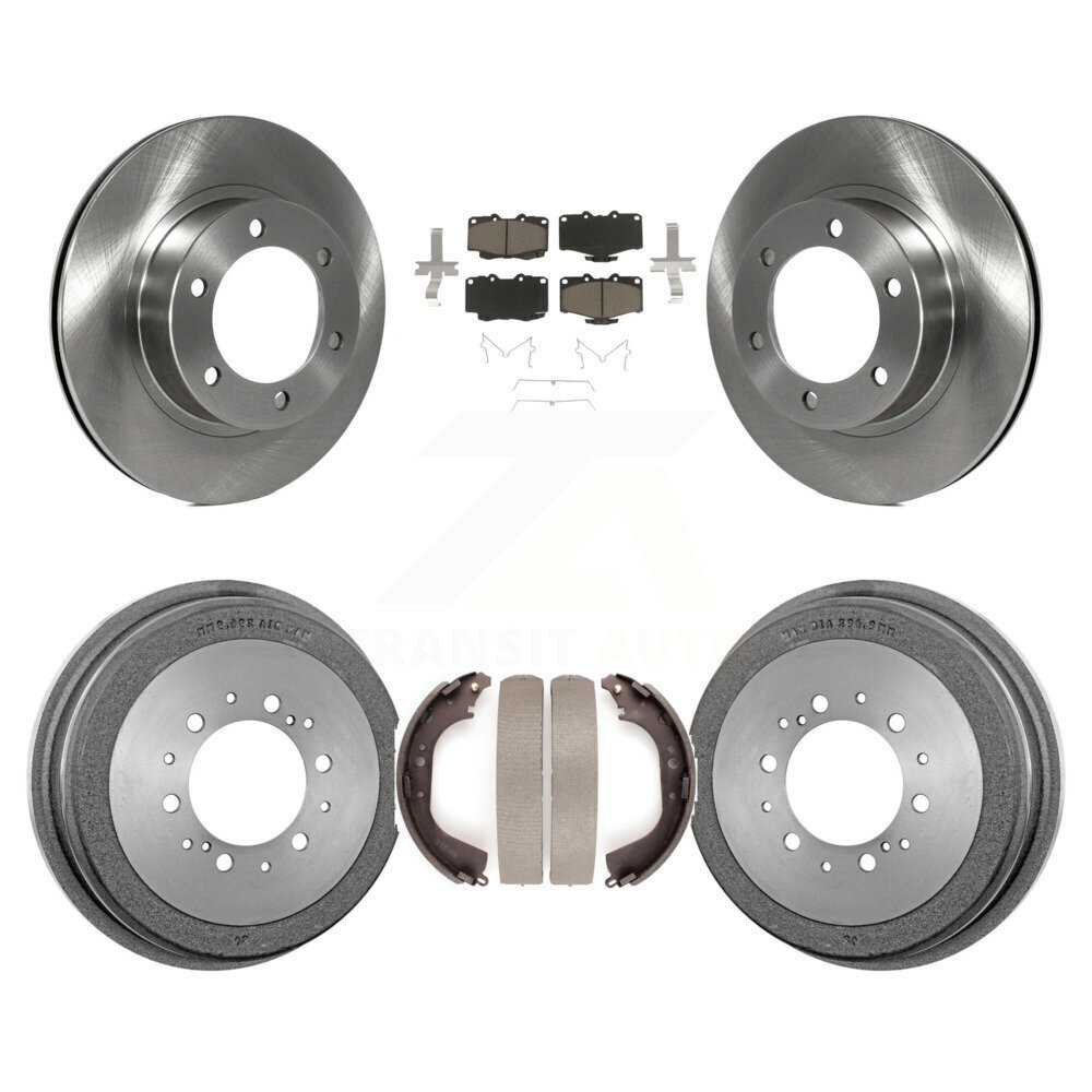 Front Rear Disc Brake Rotors Ceramic Pads And Drum Kit For Toyota 4Runner K8C-102530
