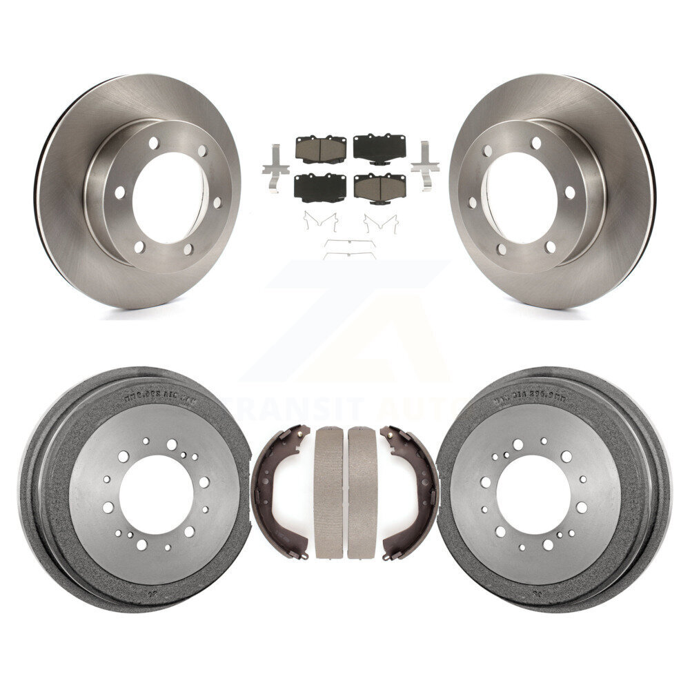 Front Rear Disc Brake Rotors Ceramic Pads And Drum Kit For Toyota 4Runner Tacoma K8C-102531
