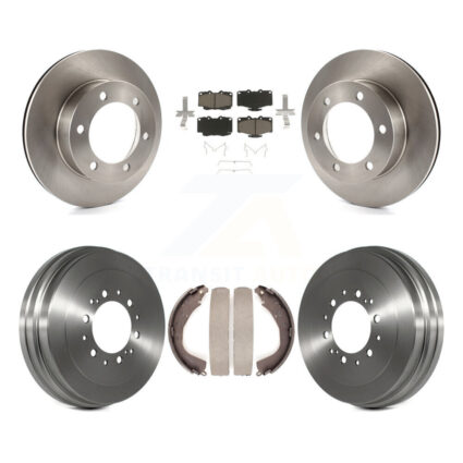 Front Rear Brake Rotor Ceramic Pad Drum Kit For 02 Toyota 4Runner With 15″ Factory Wheels K8C-102533