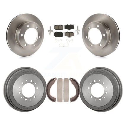 Front Rear Brake Rotor Ceramic Pad Drum Kit For 01 Toyota 4Runner With 15″ Factory Wheels K8C-102535