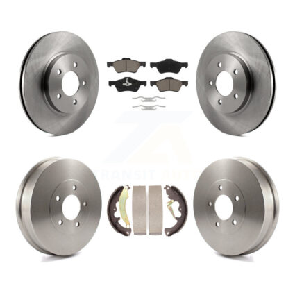 Front Rear Disc Brake Rotors Ceramic Pads And Drum Kit For Ford Escape Mercury Mariner K8C-102551