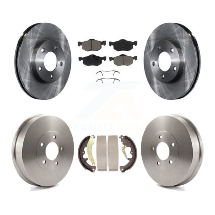 Front Rear Brake Rotor Ceramic Pad Drum Kit For Ford Escape Mercury Mariner From 01/08/07 K8C-102552
