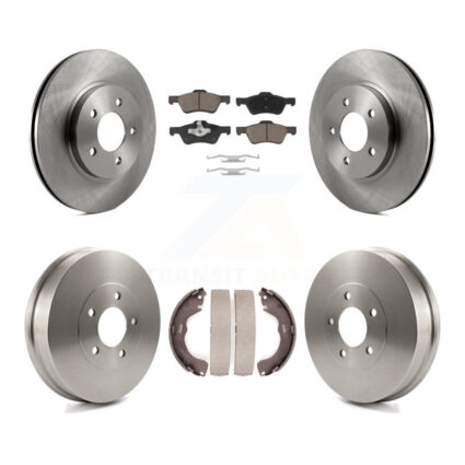Front Rear Disc Brake Rotors Ceramic Pads And Drum Kit For 2008 Mazda Tribute K8C-102553