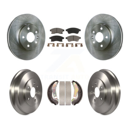 Front Rear Disc Brake Rotors Ceramic Pads And Drum Kit For Chevrolet Sonic K8C-102555