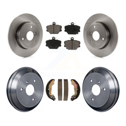 Front Rear Disc Brake Rotors Ceramic Pads And Drum Kit For Smart Fortwo K8C-102557