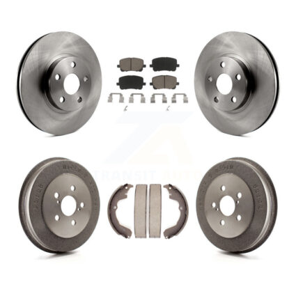 Front Rear Disc Brake Rotors Ceramic Pads And Drum Kit For Toyota Matrix Pontiac Vibe K8C-102574