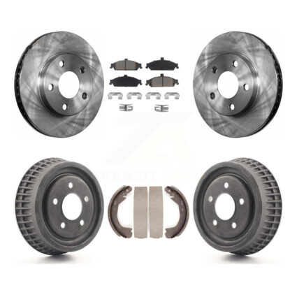 Front Rear Brake Rotor Ceramic Pad & Drum Kit For Pontiac Grand Am Chevrolet Malibu Alero K8C-102578