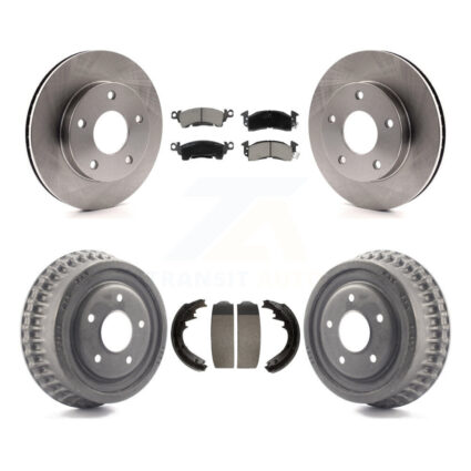 Front Rear Disc Brake Rotors Ceramic Pads And Drum Kit For GMC Jimmy K8C-102579
