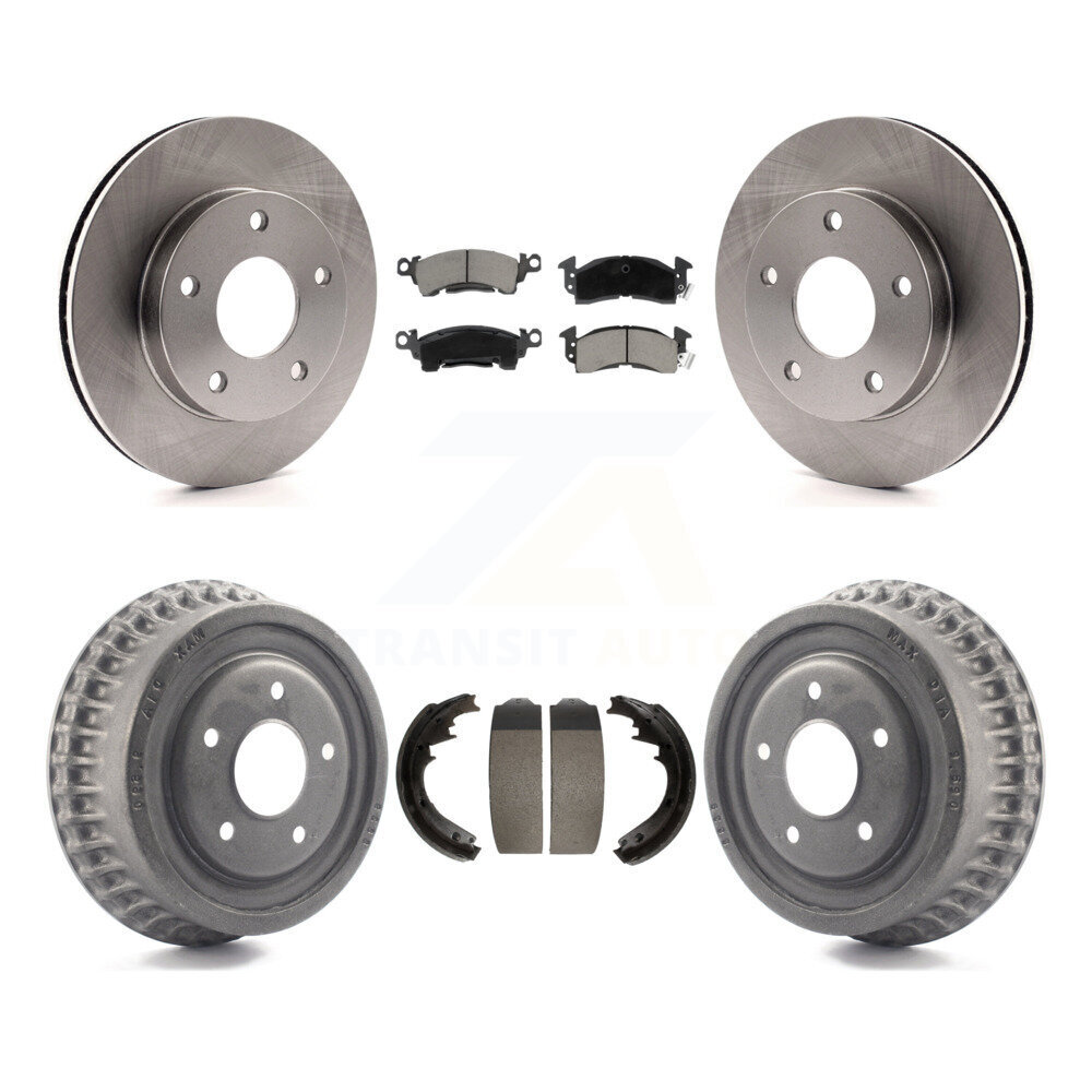 Front Rear Disc Brake Rotors Ceramic Pads And Drum Kit For GMC Jimmy K8C-102579