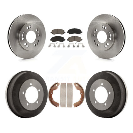 Front Rear Brake Rotor Ceramic Pad Drum Kit For Mitsubishi Eclipse Galant From 06/01 2.4L K8C-102587