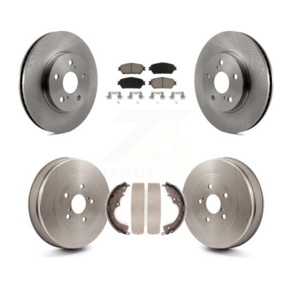 Front Rear Disc Brake Rotors Ceramic Pads And Drum Kit For 2004-2010 Toyota Sienna K8C-102599