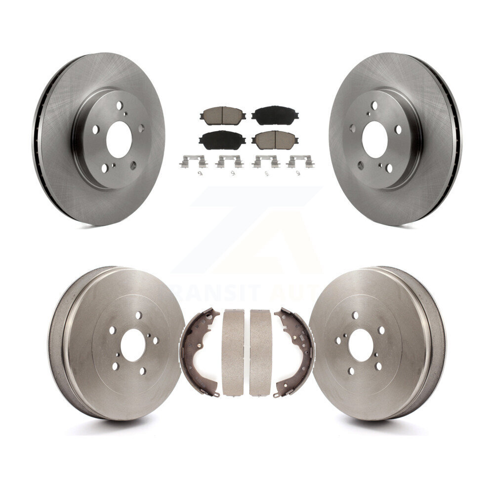 Front Rear Disc Brake Rotors Ceramic Pads And Drum Kit For 2004-2010 Toyota Sienna K8C-102599