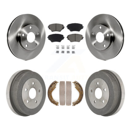 Front Rear Disc Brake Rotors Ceramic Pads And Drum Kit For Toyota RAV4 K8C-102603