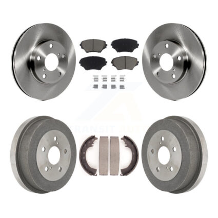 Front Rear Disc Brake Rotor Ceramic Pad And Drum Kit For 2001-2002 Toyota RAV4 GAS engine K8C-102604
