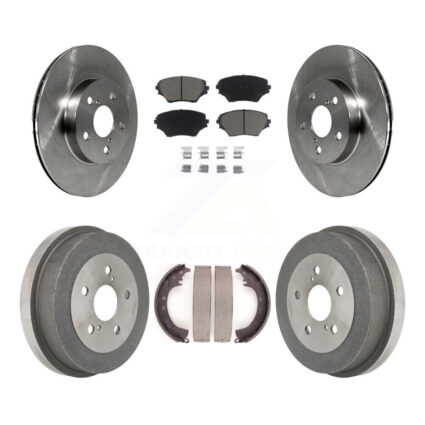 Front Rear Brake Rotors Ceramic Pad & Drum Kit For Toyota RAV4 BATTERY EV (EV BEV) engine K8C-102605