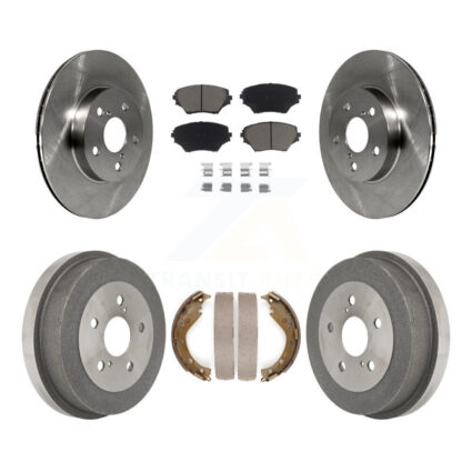 Front Rear Brake Rotor Ceramic Pad Drum Kit For 03 Toyota RAV4 BATTERY EV (EV BEV) engine K8C-102606