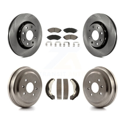 Front Rear Brake Rotor Ceramic Pad & Drum Kit For Chevrolet Aveo Pontiac Aveo5 Wave Spark K8C-102607