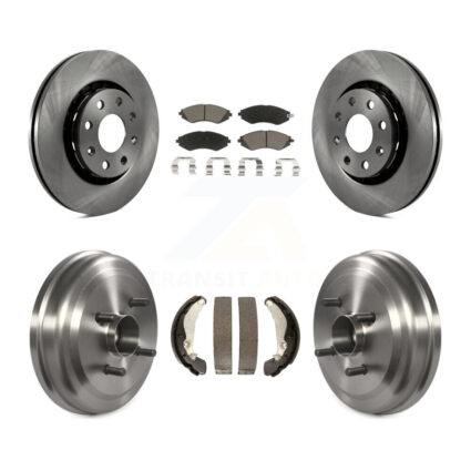 Front Rear Disc Brake Rotor Ceramic Pad Drum Kit For Chevrolet Aveo Pontiac Aveo5 Wave G3 K8C-102608