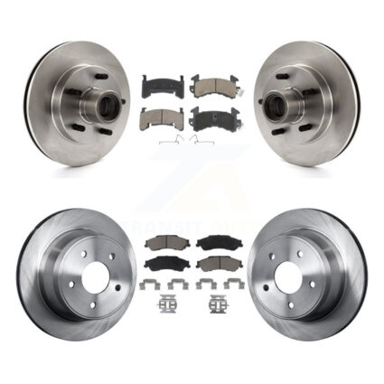 Front Rear Brake Rotors & Ceramic Pad Kit For Chevrolet S10 GMC Blazer Jimmy Sonoma Isuzu K8C-102622
