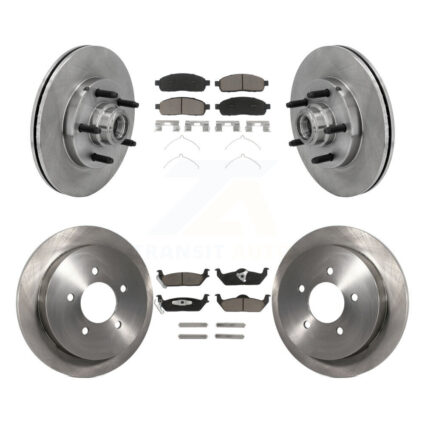Front Rear Disc Brake Rotors And Ceramic Pads Kit For 2004 Ford F-150 RWD K8C-102641