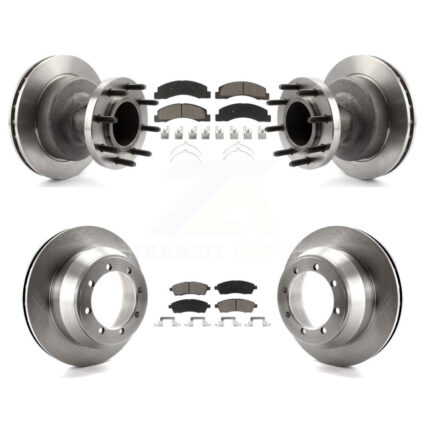 Front Rear Disc Brake Rotors And Ceramic Pads Kit For Ford F-350 Super Duty K8C-102649