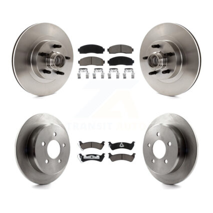 Front Rear Disc Brake Rotors And Ceramic Pads Kit For Ford Explorer Sport Trac RWD K8C-102651