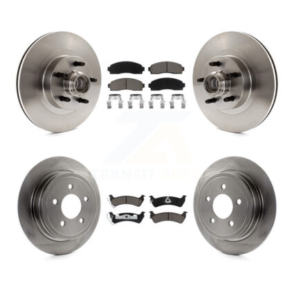 Front Rear Disc Brake Rotors And Ceramic Pads Kit For Ford Explorer Sport Trac RWD K8C-102652