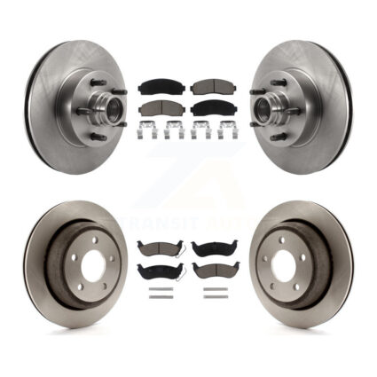 Front Rear Disc Brake Rotors And Ceramic Pads Kit For 2010-2011 Ford Ranger RWD K8C-102653
