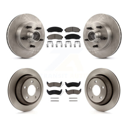 Front Rear Brake Rotors & Ceramic Pad Kit For 2010 Mazda B2300 With 10.25″ Diameter Rotor K8C-102655