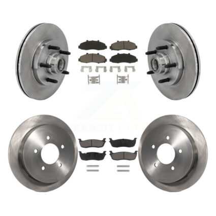 Front Rear Disc Brake Rotors And Ceramic Pads Kit For 2002-2003 Lincoln Blackwood K8C-102664