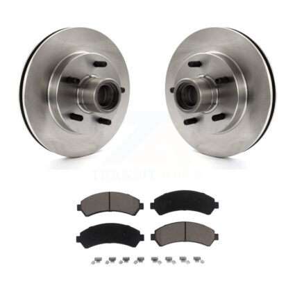 Front Disc Brake Rotors Hub Assembly And Ceramic Pads Kit For 2000 Chevrolet Blazer RWD K8C-102681
