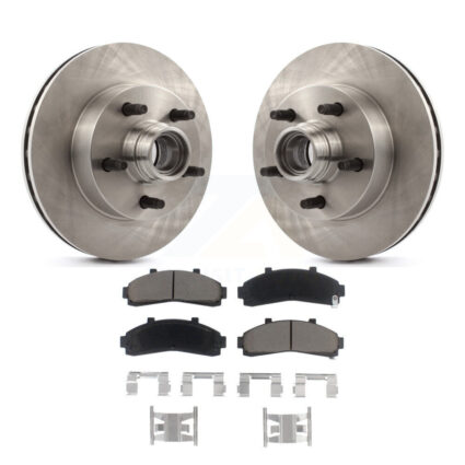 Front Disc Brake Rotors Hub And Ceramic Pads Kit For Ford Ranger Mazda B4000 B3000 B2300 K8C-102684