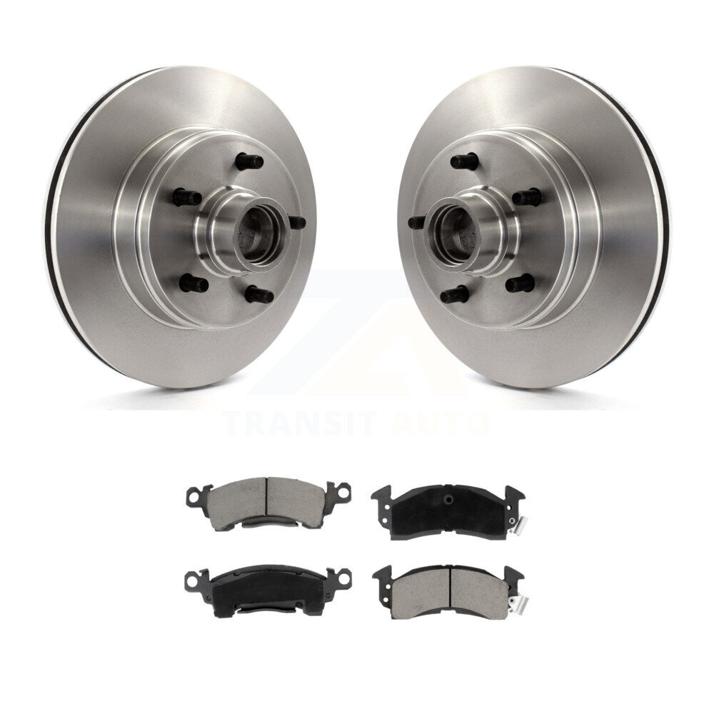 Front Disc Brake Rotors Hub Assembly And Ceramic Pads Kit For Chevrolet Astro GMC Safari K8C-102697