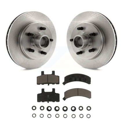 Front Disc Brake Rotors Hub Assembly And Ceramic Pad Kit For C1500 Chevrolet GMC Suburban K8C-102700