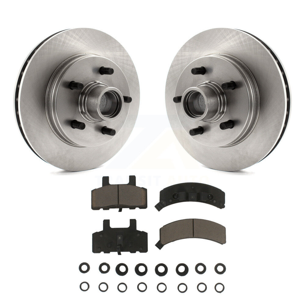 Front Disc Brake Rotors Hub Assembly And Ceramic Pad Kit For C1500 Chevrolet GMC Suburban K8C-102700