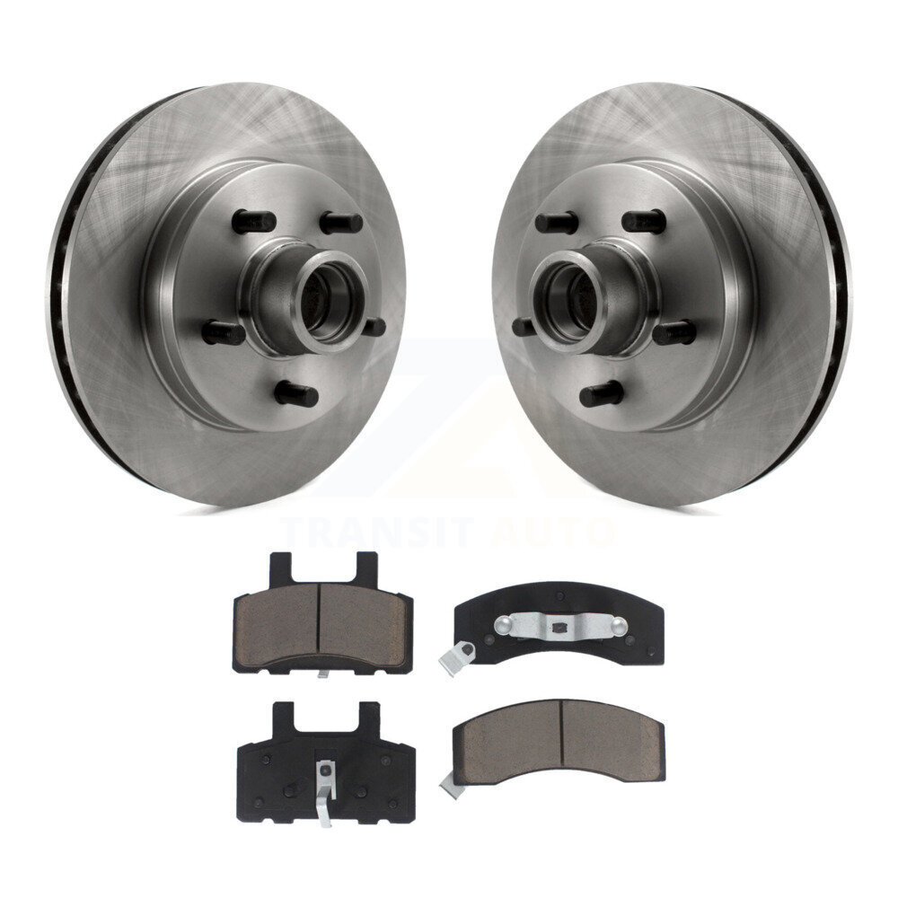 Front Disc Brake Rotors Hub Assembly & Ceramic Pad Kit For Chevrolet Tahoe C1500 Suburban K8C-102703