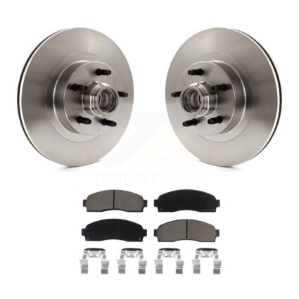 Front Disc Brake Rotors Hub Assembly And Ceramic Pad Kit For Ford Explorer Sport Trac RWD K8C-102711